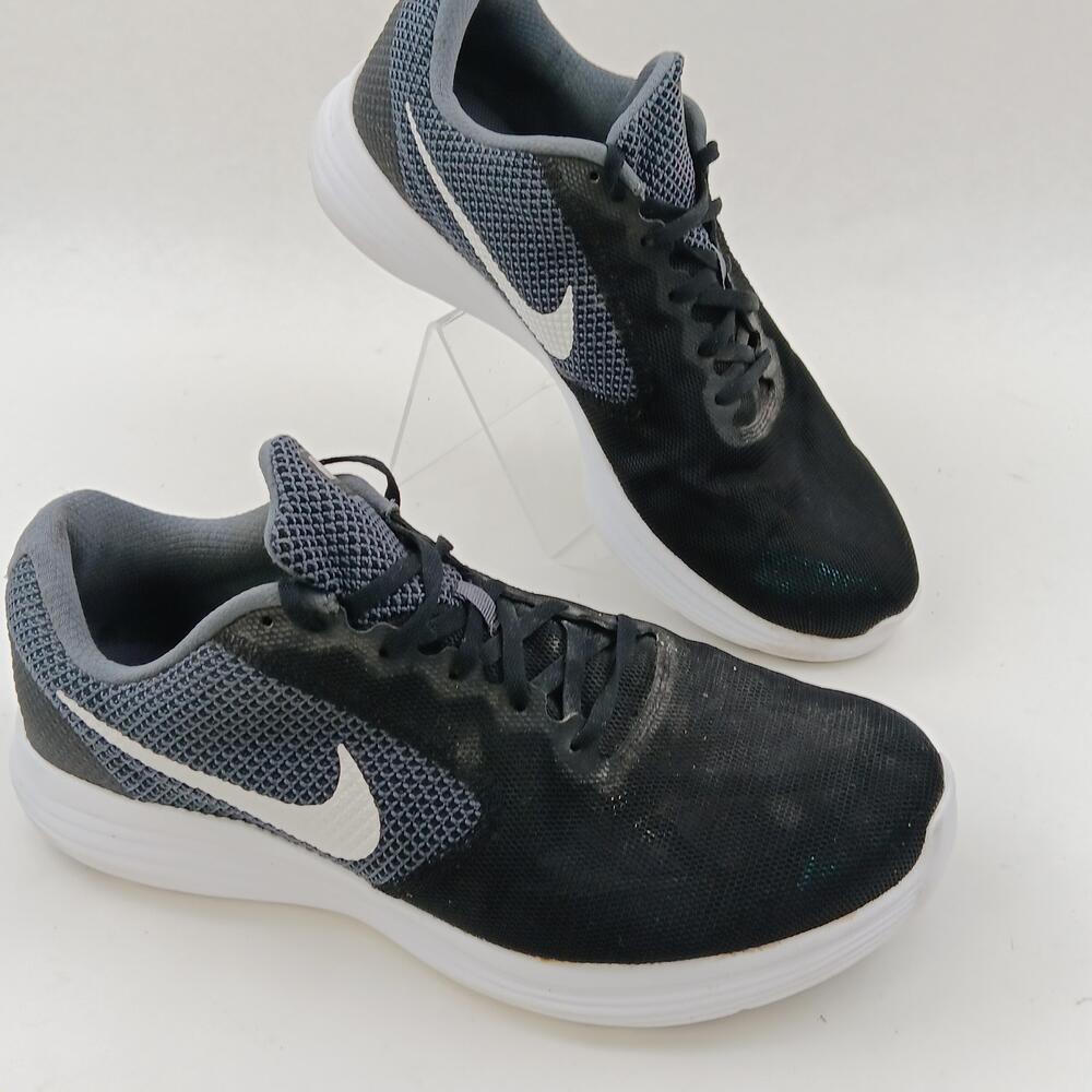 Nike Revolution 3 Shoes Mens Size 12W Black Gray Running Sneakers 819301-001